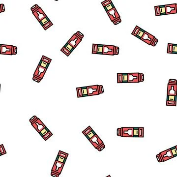 Bottle of alcohol box vector seamless pattern 스톡 일러스트