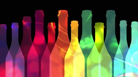 Bottle of alcohol Stock Footage 237914202