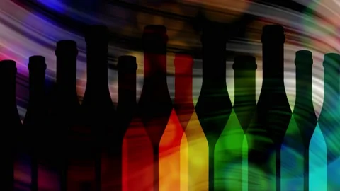 Bottle of alcohol Stock Footage 237914296