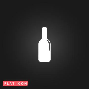 Bottle of alcohol icon Stock Illustration