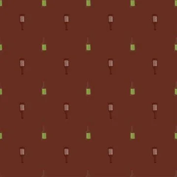 Bottle alcohol seamless pattern. Hand drawn background for menu. イラスト素材