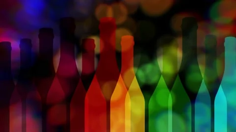 Bottle of alcohol vector illustration.Wine background vector.Design for wine. Stock Footage 237914268