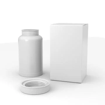 Bottle and Box Stock Photos