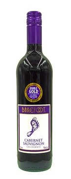 Bottle of Barefoot Cabernet Sauvignon red wine Stock Photos