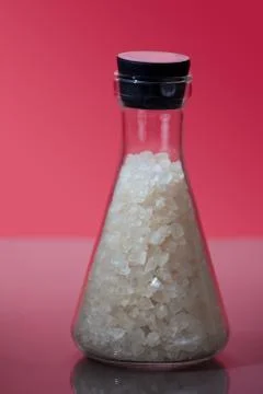 Bottle of bathing salt Stock Photos