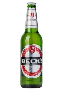 Bottle of beer Beck Illustrazione stock