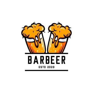 BOTTLE OF BEER CAFE Stock Illustration