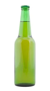 Bottle of beer with clipping path Stock Photos