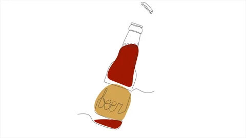 Bottle of beer Stock Footage 306048178
