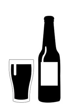 Bottle of beer Stock Illustration