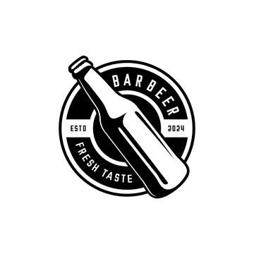 BOTTLE OF BEER STAMP Stock Illustration