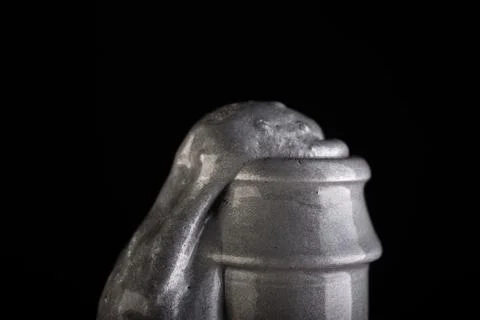 Bottle on black background studio shot Stock Photos
