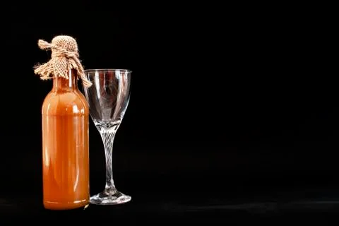 Bottle with blank mark 库存照片