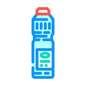 Bottle bleach color icon vector illustration Stock Illustration