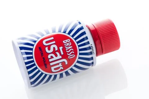 Bottle of Brasso Stock Photos