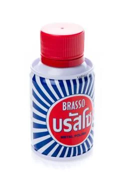 Bottle of Brasso Stock Photos
