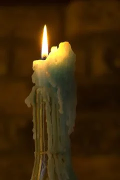 Bottle candle Stock Photos