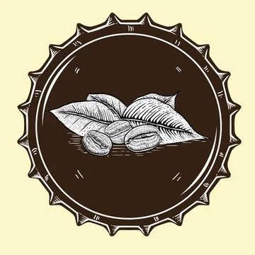 Bottle cap illustration Stock Illustration