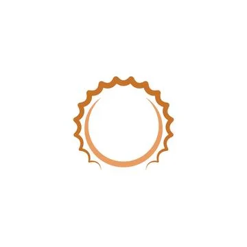 Bottle cap logo vector icon symbol sign element Stock Illustration