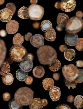 Bottle cap rain Stock Photos