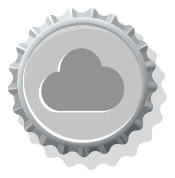 Bottle cap symbol icons Stock Illustration