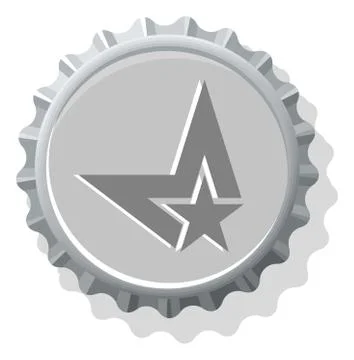 Bottle cap symbol icons Stock Illustration