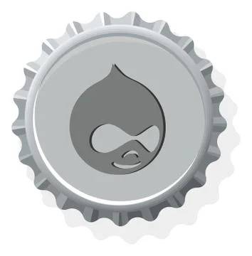 Bottle cap symbol icons Stock Illustration