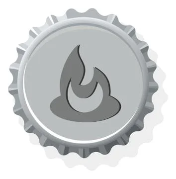 Bottle cap symbol icons Stock Illustration