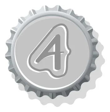Bottle cap symbol icons Stock Illustration