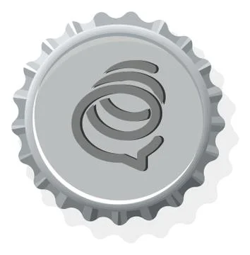 Bottle cap symbol icons Stock Illustration