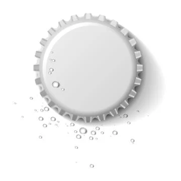 Bottle cap wet Stock Illustration