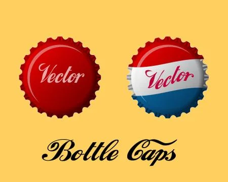 Bottle caps Stock Illustration