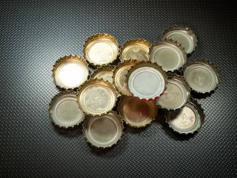 Bottle caps Stock Photos