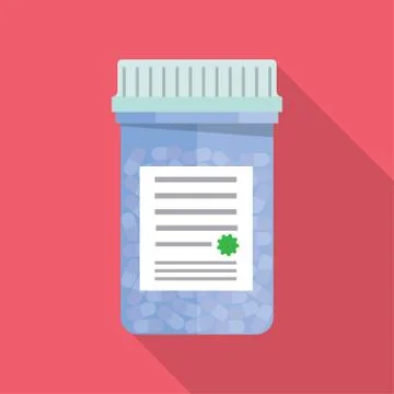 Bottle with capsule pills Stock Illustration