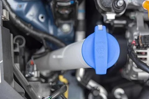 A bottle of car windshield washer fluid Stock Photos