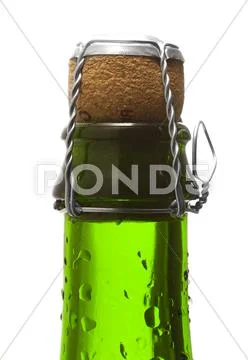 Bottle of champagne Stock Photos