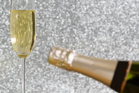 Bottle of champagne Foto stock