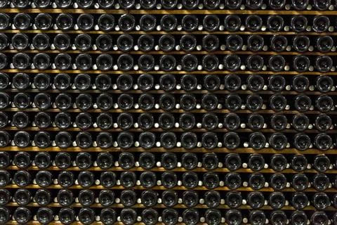 Bottle of champagne Stock Photos