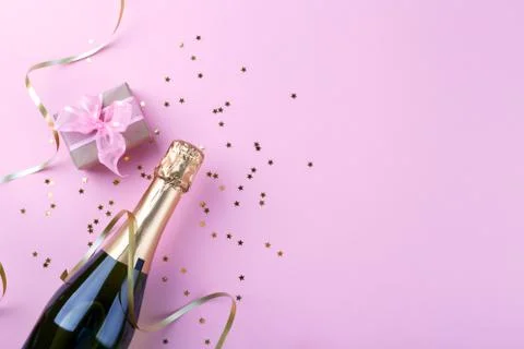 Bottle of Champagne Stock Photos