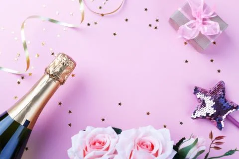 Bottle of Champagne Stock Photos