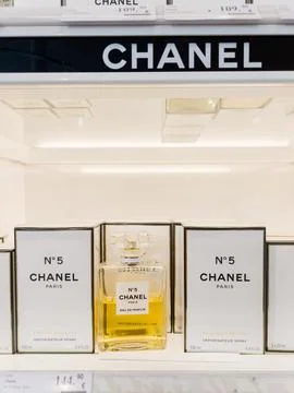 Bottle of Chanel No5 Stock Photos