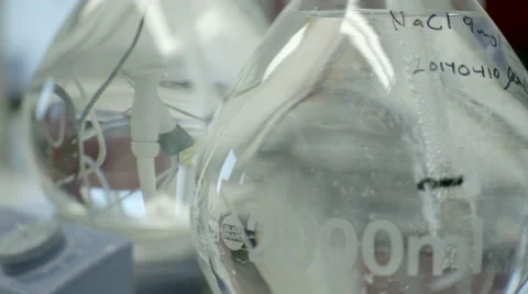 Bottle in a chemistry lab Stock Footage 41336411