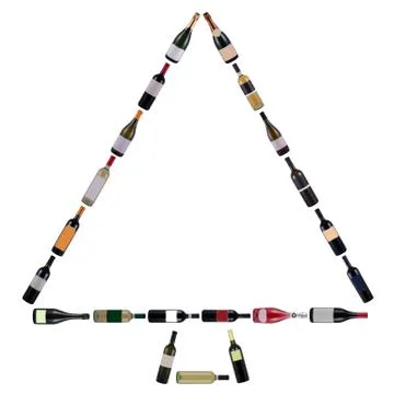 Bottle Christmas tree Stock Photos
