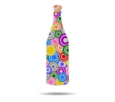 Bottle circles icon vector イラスト素材