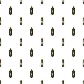 Bottle with CO2 gas pattern Stock Illustration