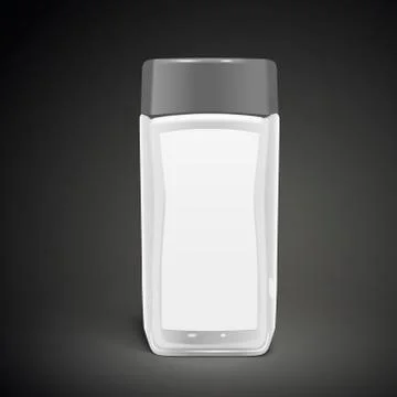 Bottle coffee package Stock Illustration