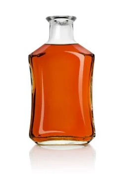 Bottle of cognac Stock Photos