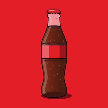 Bottle of Coke Stock Illustration