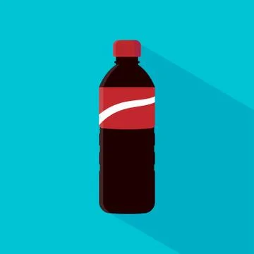 Bottle of cola soda vector. Stock Illustration