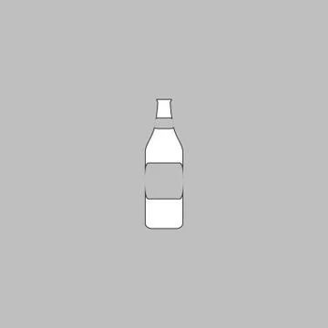 Bottle computer symbol Stock Illustration